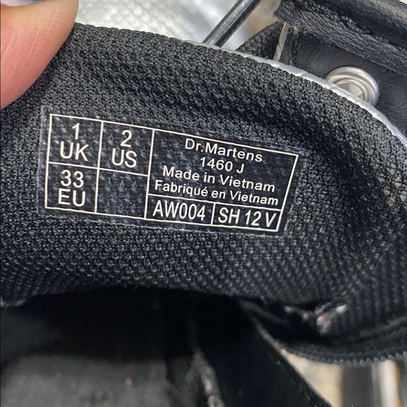 Dr. Martens 1460 kids Metallic Silver Combat Boots sz 2 great condition - Picture 7 of 10